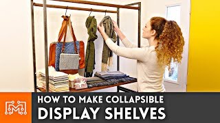 How to make Collapsible Display Shelves  Woodworking amp Metalworking  I Like To Make Stuff [upl. by Sundberg]