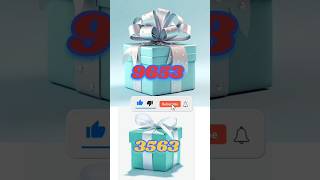 Choose 9653 vs 3563 and see your surprise gift boxing gift surprise shorts viralvideo lockdown [upl. by Amsirak]