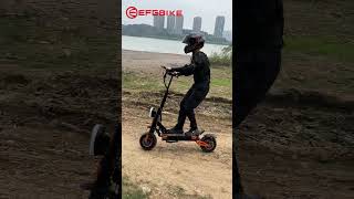 🛴⚡Off Road EFGBIKE Electric Scooter Dual Motors Riding Time electricscooterlife offroadelectric [upl. by Hploda]