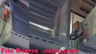 Fire damper installation  How to installation of fire dampers  Tectonic Work [upl. by Boys]