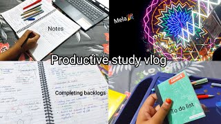 Productive study vlog with me 🤯  Completing backlogs💪  sunday  monday vlog [upl. by Naryt]