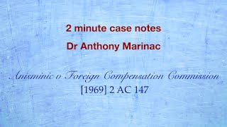 Anisminic v Foreign Compensation Commission Errors of law [upl. by Okiam918]