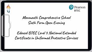 National Extended Certificate Uniformed Protective Services Sixth Form Open Evening [upl. by Ailis]