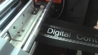 Audley digital foil stamping machine ADL330B for Leather [upl. by Prissie]