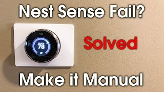 How to Set Nest Sense to Manual Mode [upl. by Ursulina]