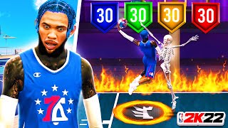 MY NEW SLASHING PLAYMAKER BUILD TOOK OVER THE STAGE IN NBA 2K22 CRAZY CONTACTS DUNKS IN SEASON 7 [upl. by Odraccir]