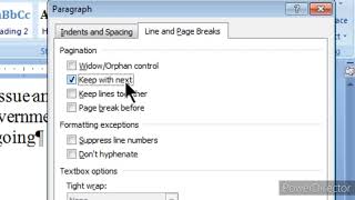 PAGINATION  LINE AND PAGE BREAK  IN MS WORD DETAIL EXPLAIN IN HINDI [upl. by Illyes]