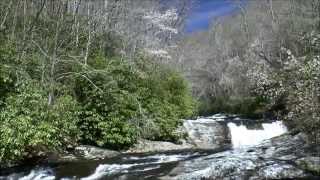 Big Falls and Sassafras Falls Nantahala National Forest Robbinsville NC [upl. by Akemahs248]