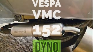 vespa VMC et6 152cc dyno  VespaTeile Wien [upl. by Cranston]