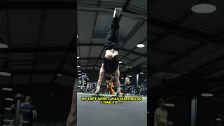 THE SOLUTION FOR WRIST PAIN 🗿 pain calisthenics handstand gym motivation [upl. by Pandora]