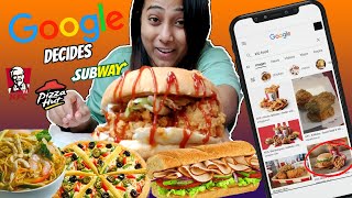 Letting Google DECIDE What I Eat For 24 Hours NO Choice  Food Challenge [upl. by Ruder]