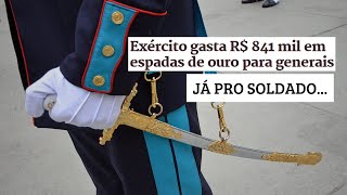 Exército gasta R841 mil em espadas de ouro para oficiais generais [upl. by Gayler]