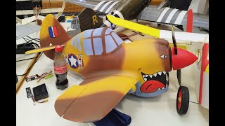 The Legendary FAT FIGHTERS Ultralight P40 Warhawk [upl. by Golliner5]