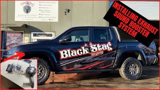 Kufatec Exhaust Sound booster System  VW Amarok MODS  Black Stag Beast  Truck MODS [upl. by Putnam982]