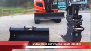 Attacco rapido idraulico video prova IBEsrl [upl. by Yllas443]