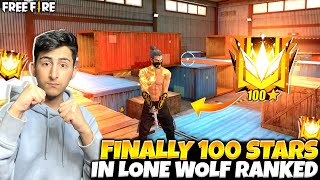 Finally 100 Stars In Lone Wolf Ranked Killed By Hacker😍😱 Garena Free Fire [upl. by Osicran]