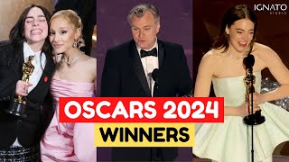 OSCARS 2024 WINNERS  GANADORES [upl. by Llenart650]