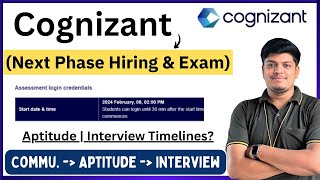 Cognizant Biggest Next Phase Hiring amp Exam Update  Comm Aptitude Interview Timelines  Phases [upl. by Tace]