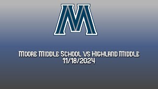 Moore Middle vs Highland Middle Basketball [upl. by Garfield652]