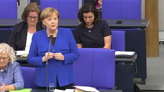 10042019  Befragung Angela Merkel  94 Sitzung Bundestag  BrexitArtikel 13EnteignungCO2ua [upl. by Polito287]