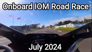 4k Onboard at Southern 100 July 2024 Motorcycle amp Sidecar Road Race not Isle of Man TT Circuit [upl. by Benisch]