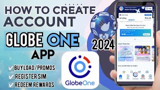 Globe One app 2024  Paano mag register sa GLOBE ONE app  How to create account in Globe one [upl. by Enilada]