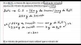 Cálculo de solubilidade e análise de gráfico [upl. by Eelyac137]