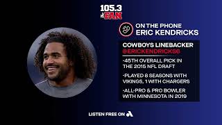 Eric Kendricks on 1053 The Fan 103124  Dallas Cowboys 2024 [upl. by Asel]