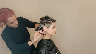 TUTORIAL  Taglio Moda Corto Donna Undercut [upl. by Micki]