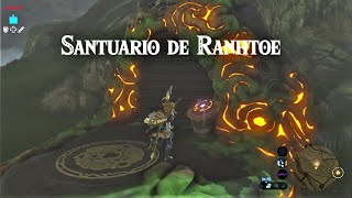 Zelda breath of the wild  Santuario Ranhtoe y Fuente del Poder  Gameplay español PC [upl. by Tullusus]