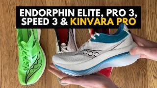 Discussing Sauconys Racing Range Kinvara Pro Endorphin Elite etc [upl. by Urbana]