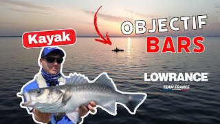 PECHE des GROS BARS en KAYAK  Lowrance [upl. by Arres]