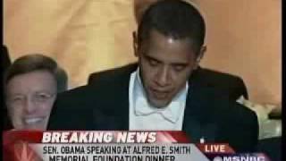 Obama at the Alfred E Smith Memorial Dinner 101608 [upl. by Grefer]