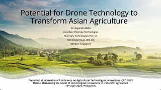 Potential for drone technology to transform Asian agriculture [upl. by Kajdan]