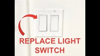 Replace Toggle Switch with Modern Rocker  Swap Light Switch  Load Ground and Line Explained [upl. by Salohcin]