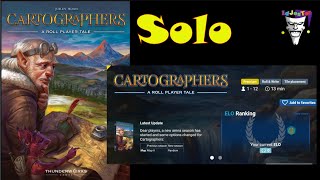 Cartographers on BGA SOLO Playthrough With Random Setup [upl. by Ahasuerus898]