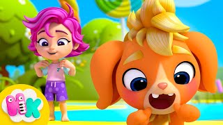 Head Shoulders Knees and Toes 🙃🦶 Song for Kids  HeyKids Nursery Rhymes [upl. by Nicole]