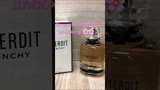 Givenchy linterdit perfume unboxing shortsvideo givenchy perfume dutyfreeshopping [upl. by Ffirahs81]