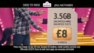 Plusnet Mobile  Unnecessary Distractions 2019 UK October [upl. by Analaj]