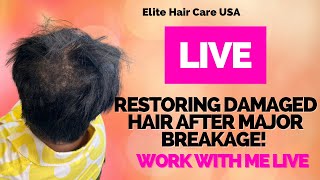 Live in the Salon Restoring Damaged Hair After Major Breakage [upl. by Etteluap]