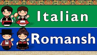 ROMANCE ITALIAN amp ROMANSH SURSILVAN [upl. by Eenerb]