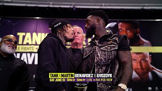 Gervonta Davis Makes Frank Martin FLINCH During Heated Faceoff [upl. by Rekcut]