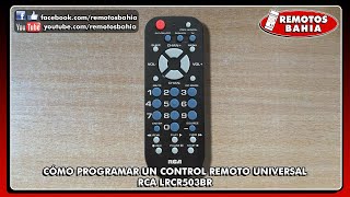 CÓMO PROGRAMAR CONFIGURAR CONTROL REMOTO UNIVERSAL RCA LRCR503BR RCR503B RCU503B LRCR504BB [upl. by Rolyks]