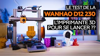 TEST de la WANHAO D12 230  votre PREMIÈRE IMPRIMANTE 3D [upl. by Janek]