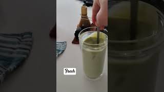 Matcha Latte in a double walled glass [upl. by Ataga]