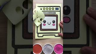 the oven sandpainting theoven relaxing coloredsandart colorfulsandart satisfying coloring [upl. by Ilenna554]