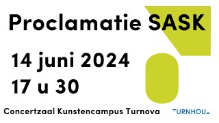 Proclamatie SASK 14 juni 2024 [upl. by Nareik]