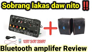 bluetooth amplifier na Malakas na Mura pa  totoo kaya D10ok hifi bass power amp review [upl. by Moitoso]