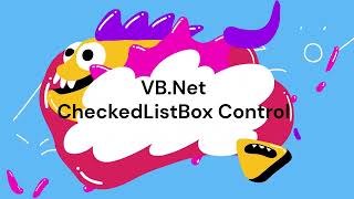 VBNet  CheckedListBox Control [upl. by Anyahc]