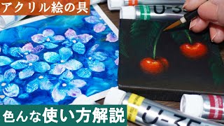 【アクリル絵の具紹介】簡単アートamp油絵っぽいリアルな絵の塗り方解説 ターナー U35レビュー🎨 [upl. by Adnilec860]